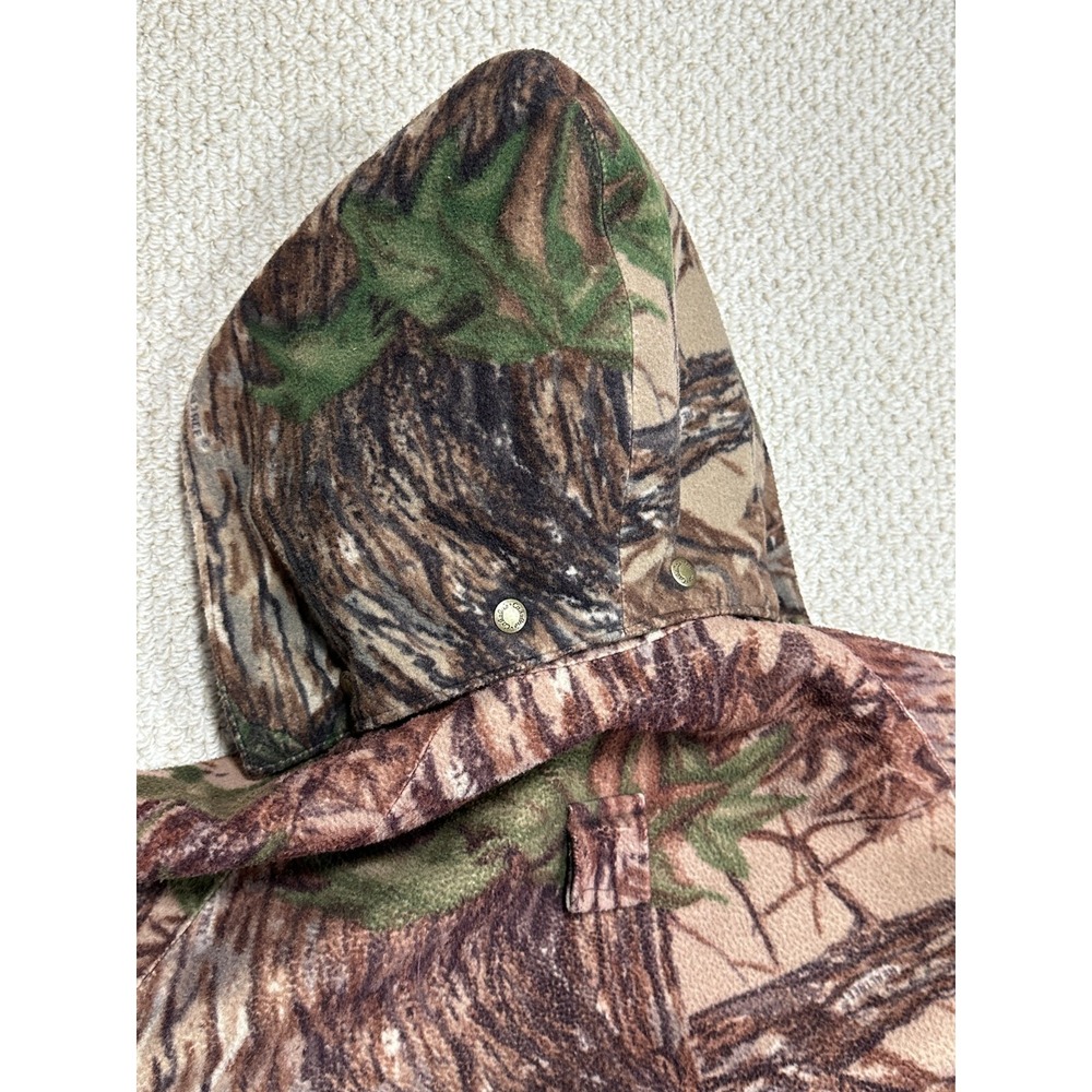Vtg Cabelas Whitetail Clothing Jacket Mens M Camo Goretex Fleece Hooded Coat USA - Picture 12 of 16